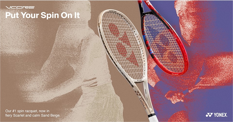 Yonex Vcore 100 Sand Beige - Kun 2 igjen i grep 1! | Racket1