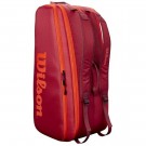 Wilson Tour 12 pack Maroon Tennisbag. thumbnail