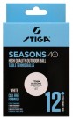 Stiga Ball Seasons Outdoor White 12-pack Bordtennisball thumbnail