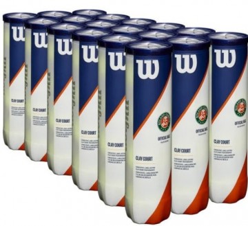 Wilson Roland Garros Clay/Grus 1 eske/18 rør/ 72 baller.