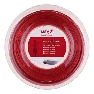 MSV FOCUS HEX 200M RULL .RØD