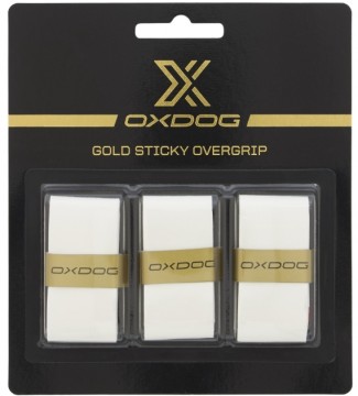 Oxdog Gold Sticky Overgrip 3-Pack Hvit