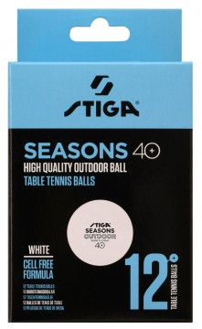 Stiga Ball Seasons Outdoor White 12-pack Bordtennisball